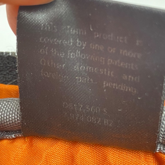 TUMI Alpha Bravo Knox Backpack in Grey and Orange - Picture 12 of 15